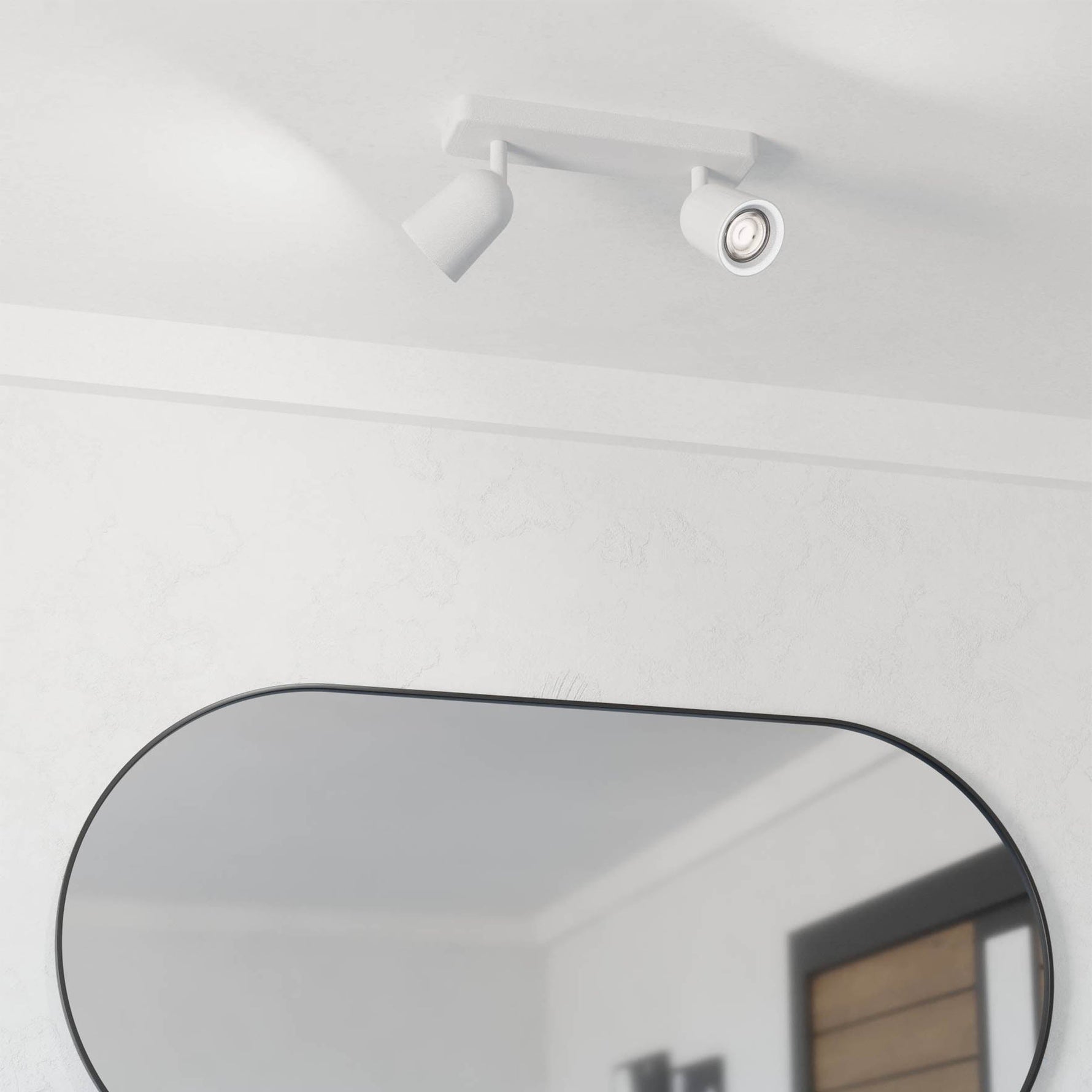Eglo EU Camaldoli LED Triple Ceiling Spotlight White Steel product image - Endon Lighting from First Light Direct with great prices and fast UK delivery