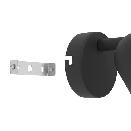 Eglo EU Camaldoli LED Wall Single Spotlight Black Steel