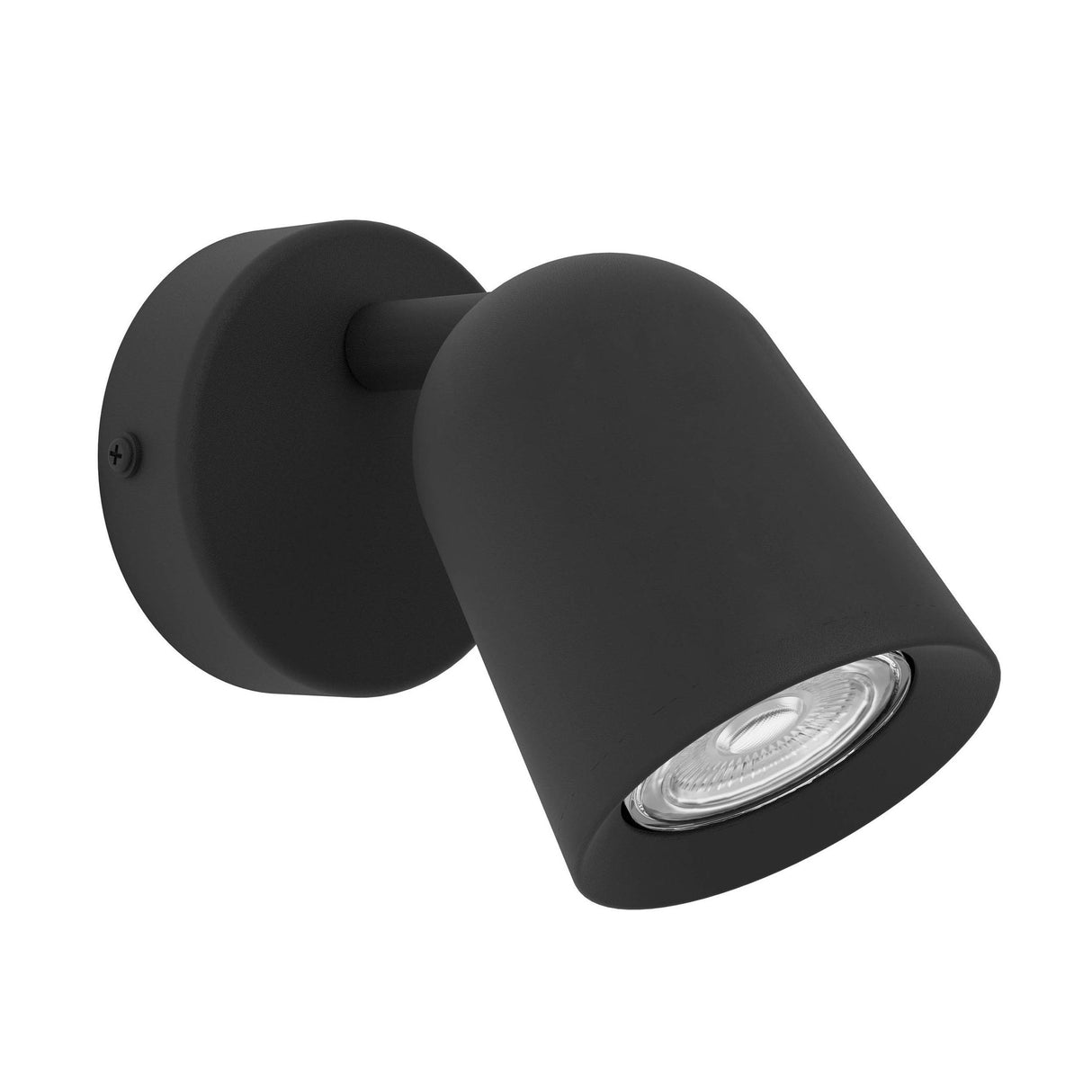 Eglo EU Camaldoli LED Wall Single Spotlight Black Steel