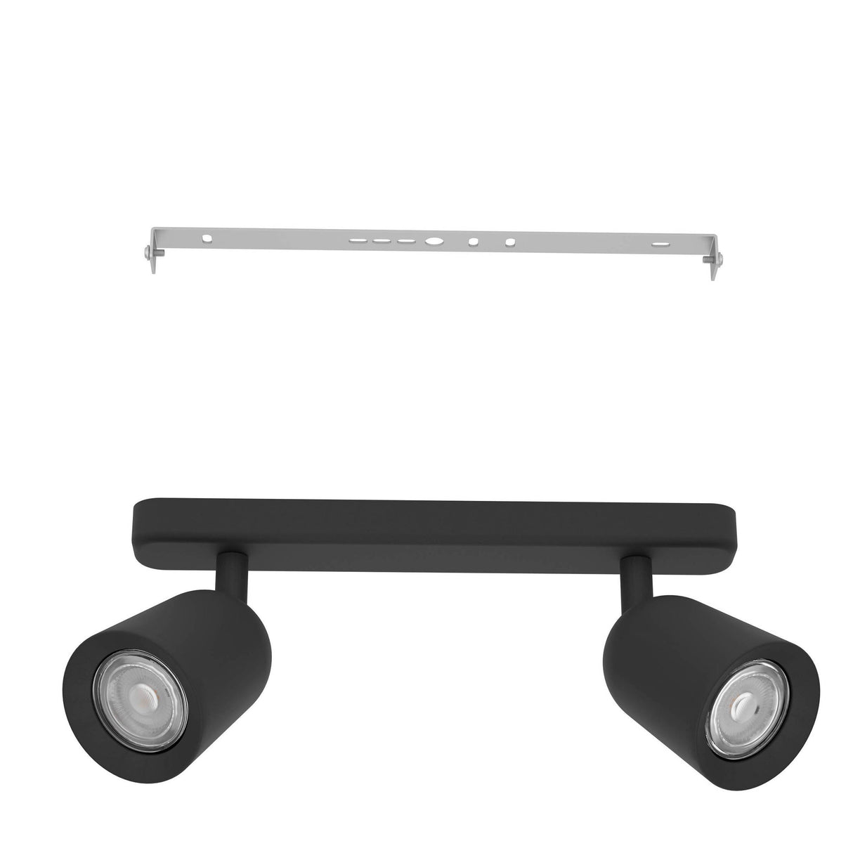Eglo EU Camaldoli LED Dual Ceiling Spotlight Dark Black Steel