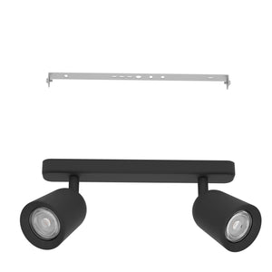 Eglo EU Camaldoli LED Dual Ceiling Spotlight Dark Black Steel