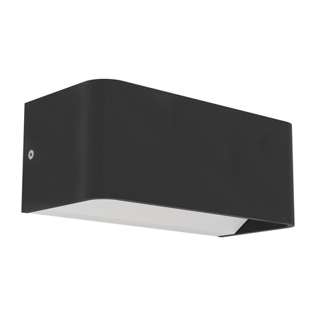 Eglo EU SANIA?Z Smart LED Wall Light – Black Aluminium & Steel, RGB+CCT, IP55, Eglo EU connect.z Indoor Lighting