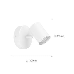 Eglo EU Consuma 1 LED Single Bathroom Spotlight White Steel