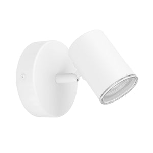 Eglo EU Consuma 1 LED Single Bathroom Spotlight White Steel