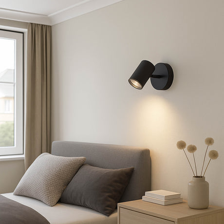 Eglo EU Consuma 1 LED Single Bathroom Spotlight Black Steel 