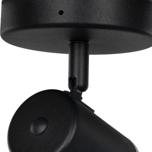 Eglo EU Consuma 1 LED Single Bathroom Spotlight Black Steel