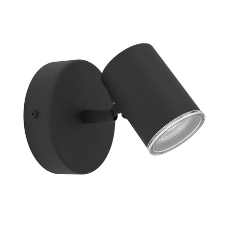 Eglo EU Consuma 1 LED Single Bathroom Spotlight Black Steel