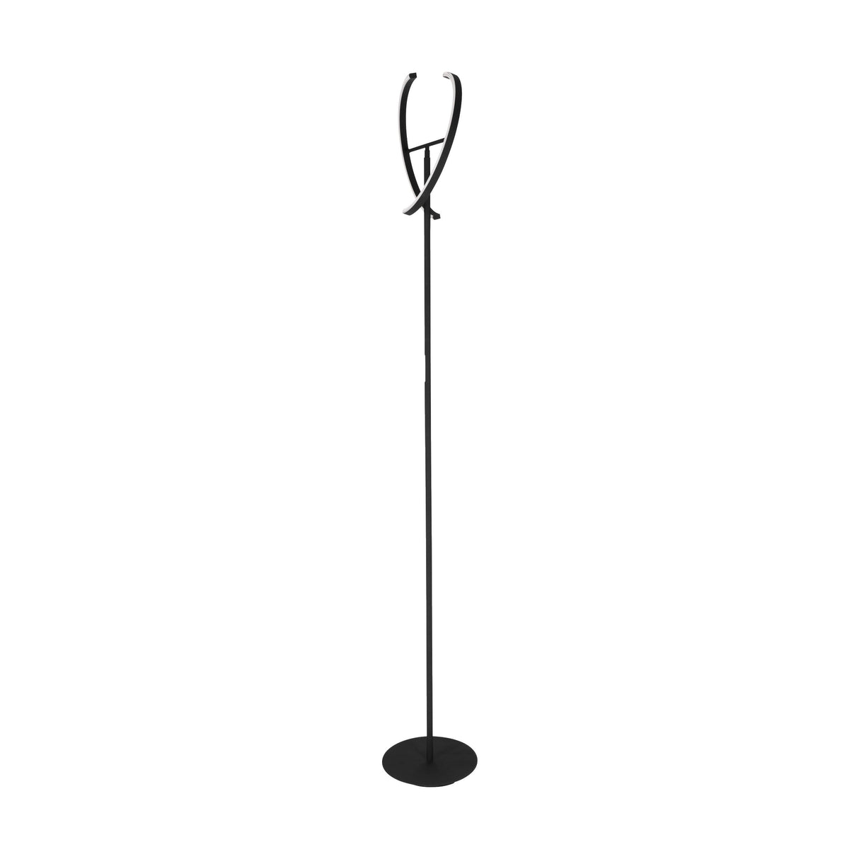 Eglo EU Castelpoto LED Floor Lamp Modern Black with Adjustable Curved Light Elements