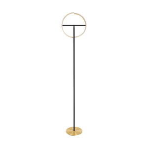 Eglo EU Castelpoto LED Floor Lamp Modern Brushed Brass & Black with Adjustable Curved Light Elements