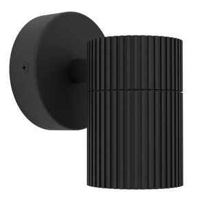 Eglo EU TOMELLOSO Outdoor Wall Light – Black Aluminium, GU10, Compact Modern Exterior Lighting