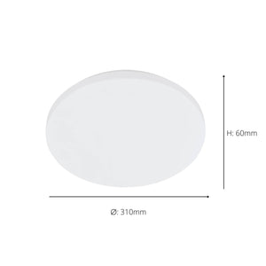 Eglo EU Frania-IP Bathroom Ceiling Light White CCT