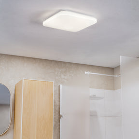 Eglo EU Frania-IP Plastic & Steel LED Bathroom Ceiling Light, 33cm