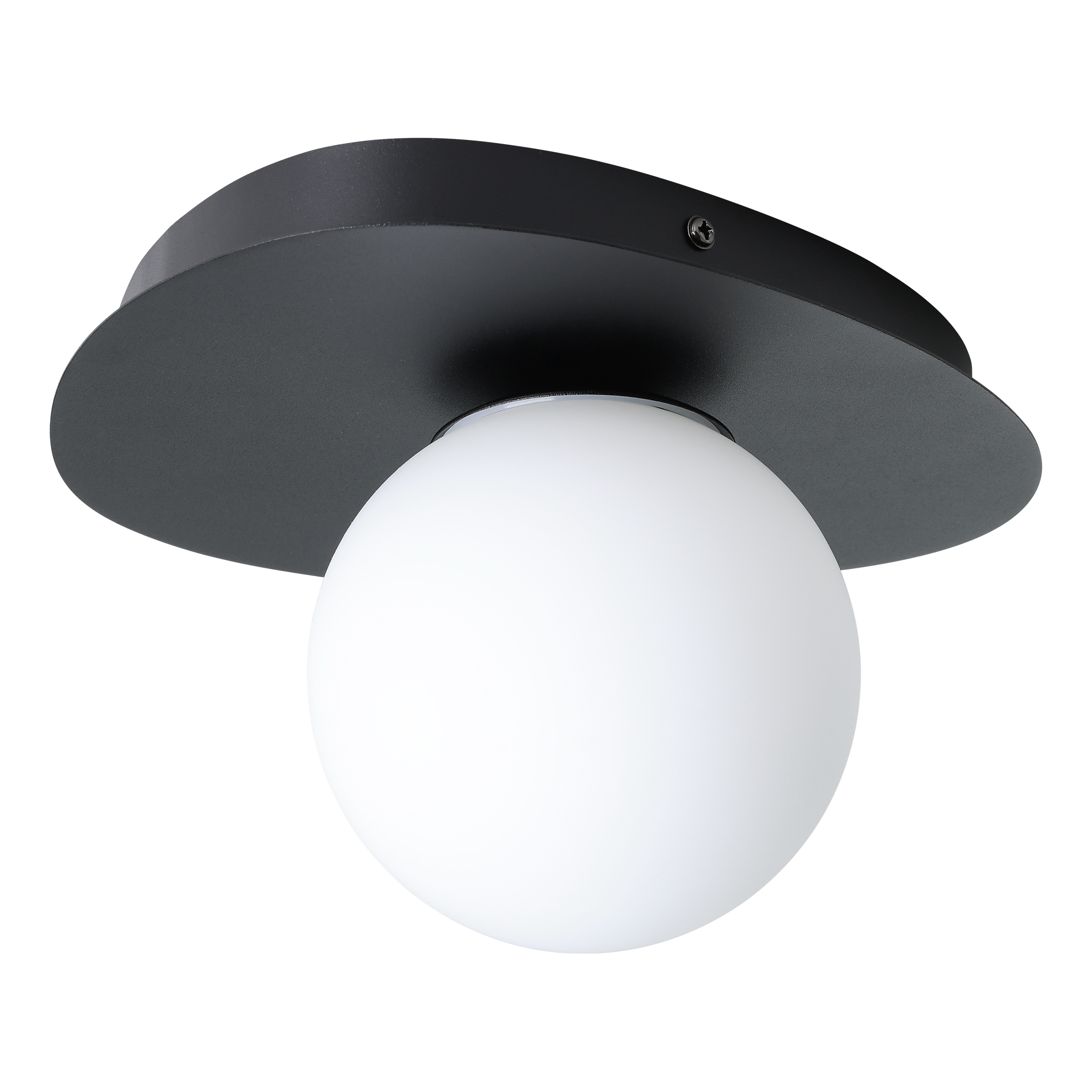 Eglo Lighting WL/1 G9 SCHWARZ/OPAL-MATT 'CASTROVIDO' Wall/Ceiling Lamps from the CASTROVIDO range. Part Number - 902091