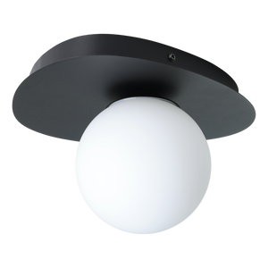 Eglo Lighting WL/1 G9 SCHWARZ/OPAL-MATT 'CASTROVIDO' Wall/Ceiling Lamps from the CASTROVIDO range. Part Number - 902091