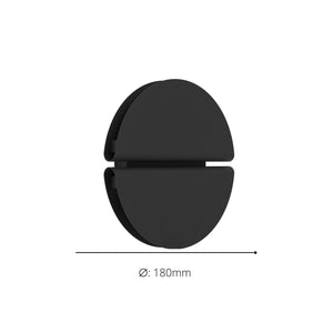 Eglo EU Pianosa LED Wall Light Circular Black Steel CCT