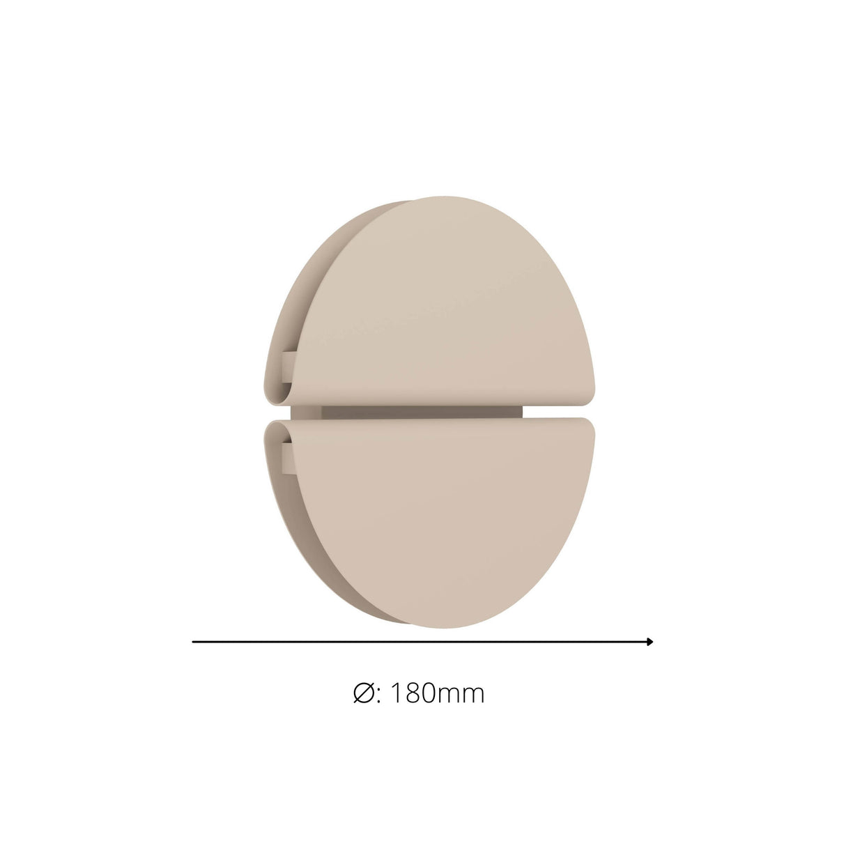 Eglo EU Pianosa LED Wall Light Circular Sandy Steel CCT