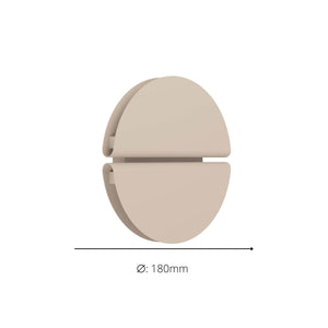 Eglo EU Pianosa LED Wall Light Circular Sandy Steel CCT
