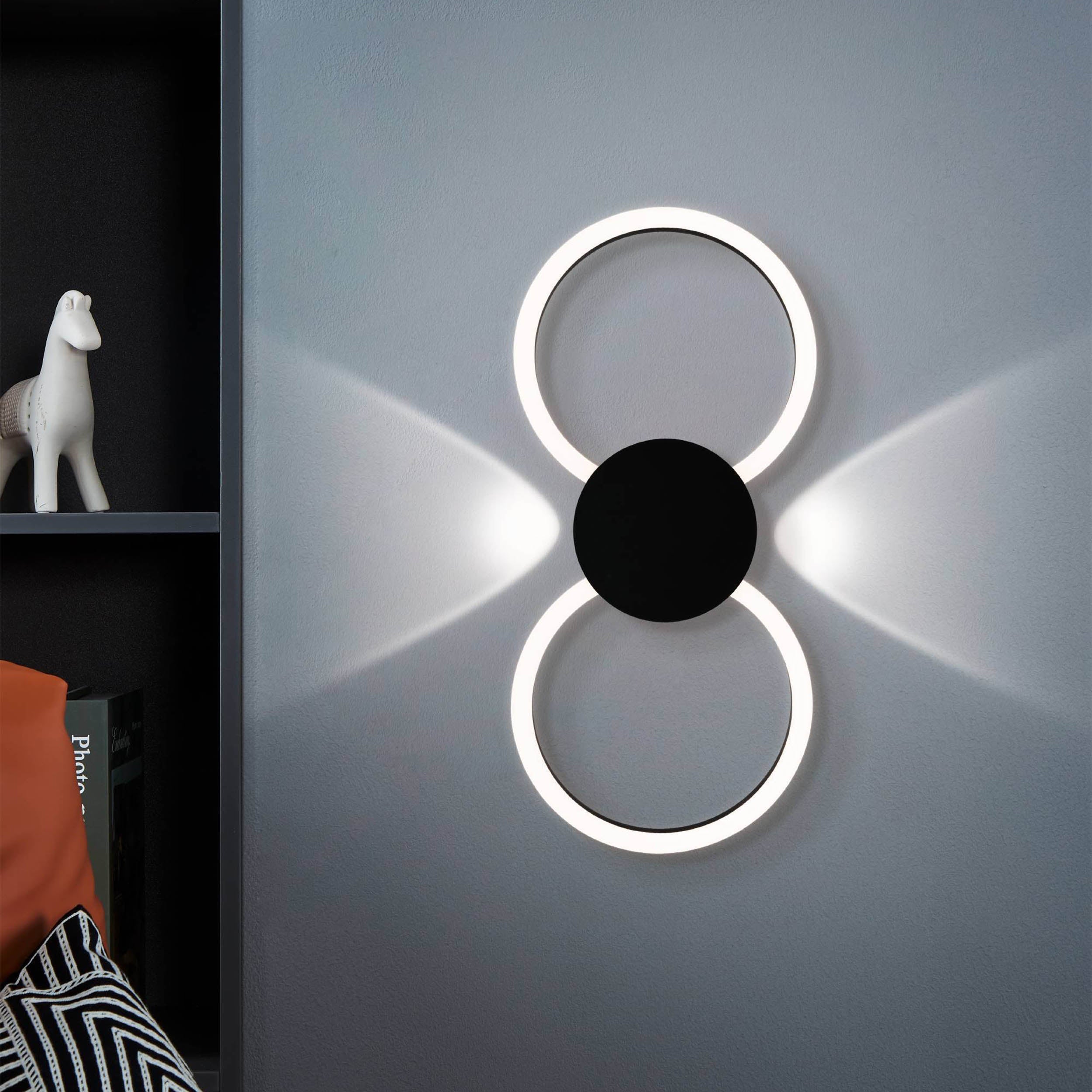 Eglo EU Venticello 1 Sandy Aluminium LED Wall Light