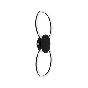 Eglo EU Venticello 1 Black Aluminium LED Wall Light