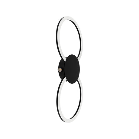 Eglo EU Venticello 1 Black Aluminium LED Wall Light