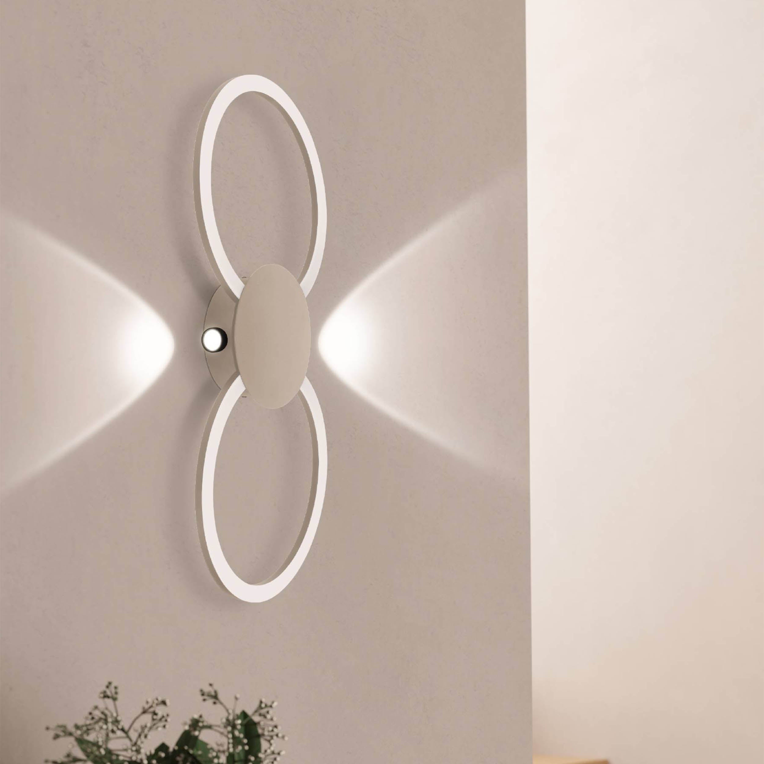 Eglo EU Venticello Black Aluminium LED Wall Light