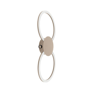 Eglo EU Venticello 1 Sandy Aluminium LED Wall Light