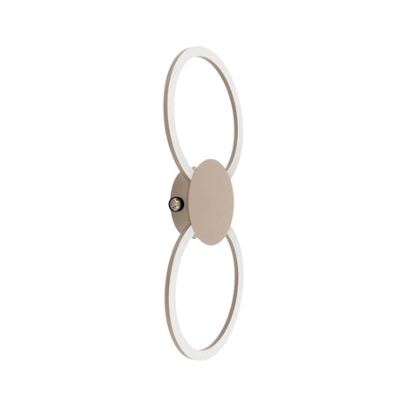 Eglo EU Venticello 1 Sandy Aluminium LED Wall Light