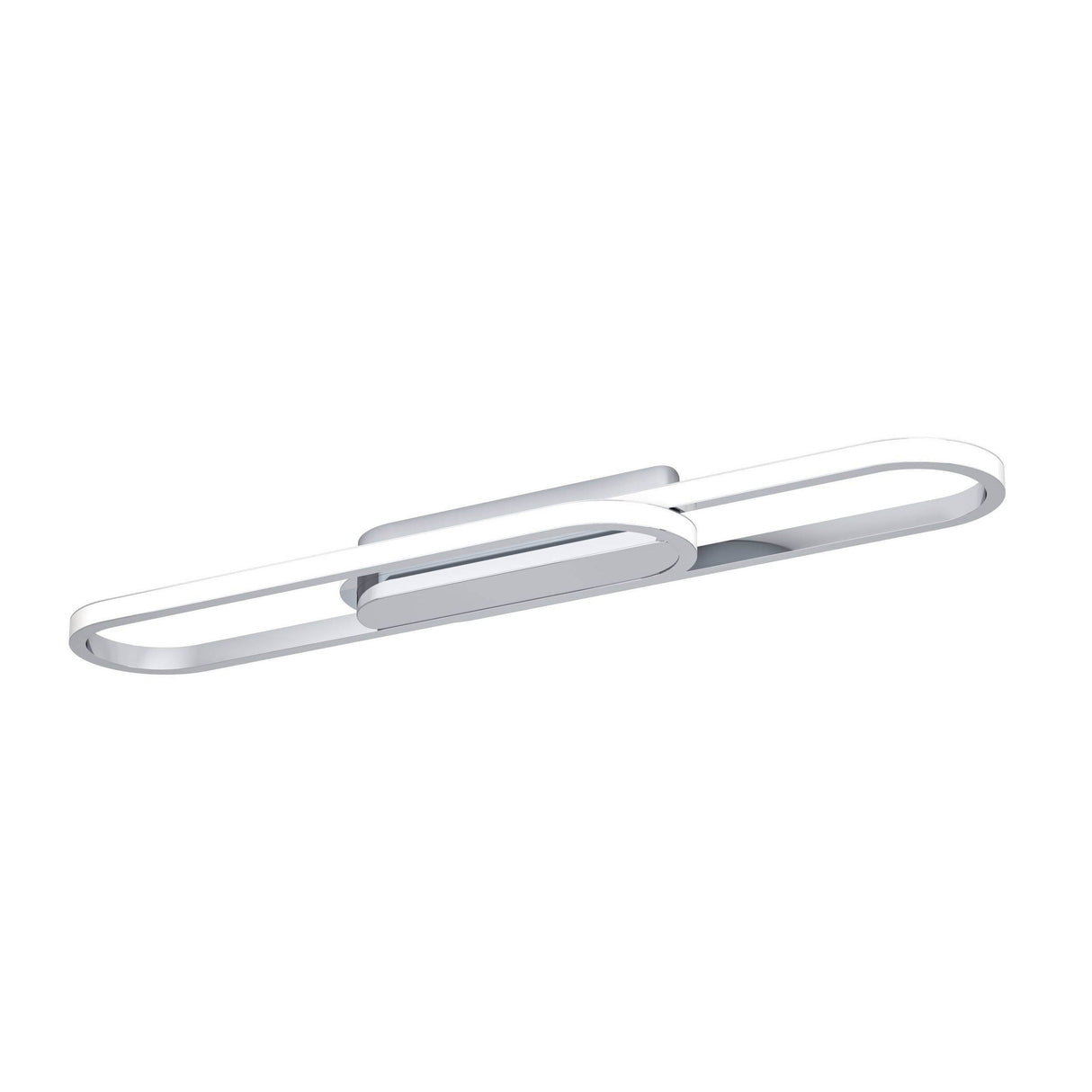 Eglo EU Conivarena LED Ceiling Light Modern Chrome Elongated Oval Design