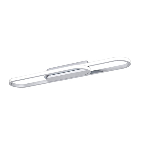 Eglo EU Conivarena LED Ceiling Light Modern Chrome Elongated Oval Design