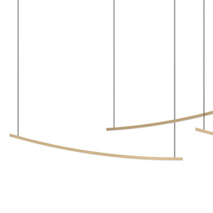 Eglo EU Villeggi Matte Brass Contemporary LED Pendant Light