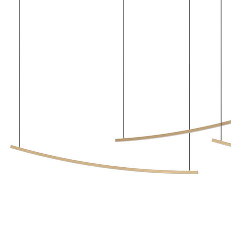 Eglo EU Villeggi Matte Brass Contemporary LED Pendant Light