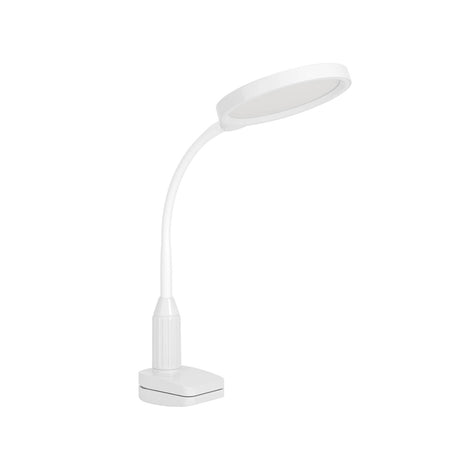 Eglo EU Lauro LED Clamp Table Lamp White Plastic with Touch Dimmer & 3?Step CCT