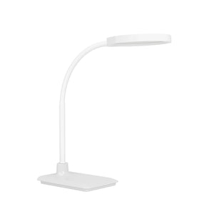 Eglo EU Lauro LED Table Lamp White Plastic Slim Rounded Light Head