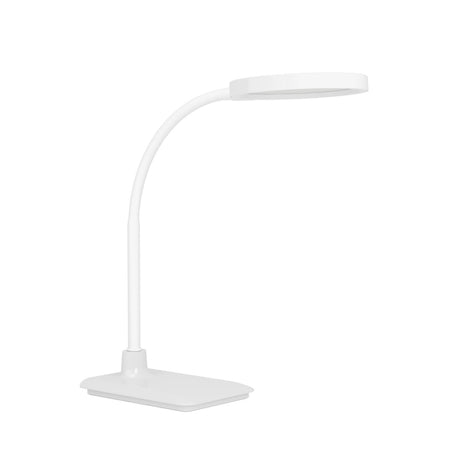 Eglo EU Lauro LED Table Lamp White Plastic Slim Rounded Light Head