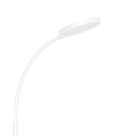 Eglo EU Lauro LED Floor Light White Plastic Slim Rounded Light Head