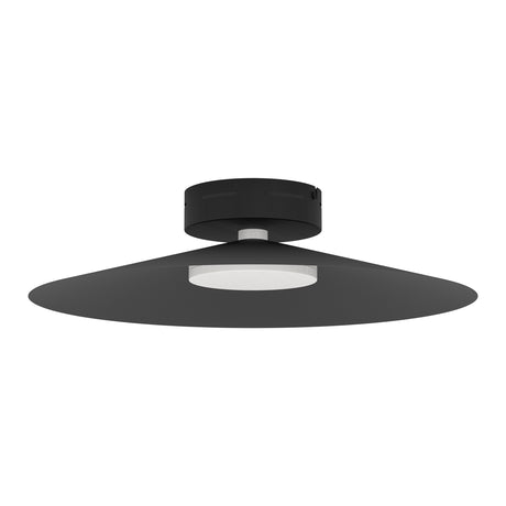 Eglo EU Conomavilla-Z Black Steel Conical Shades Modern Smart Control Ceiling Light