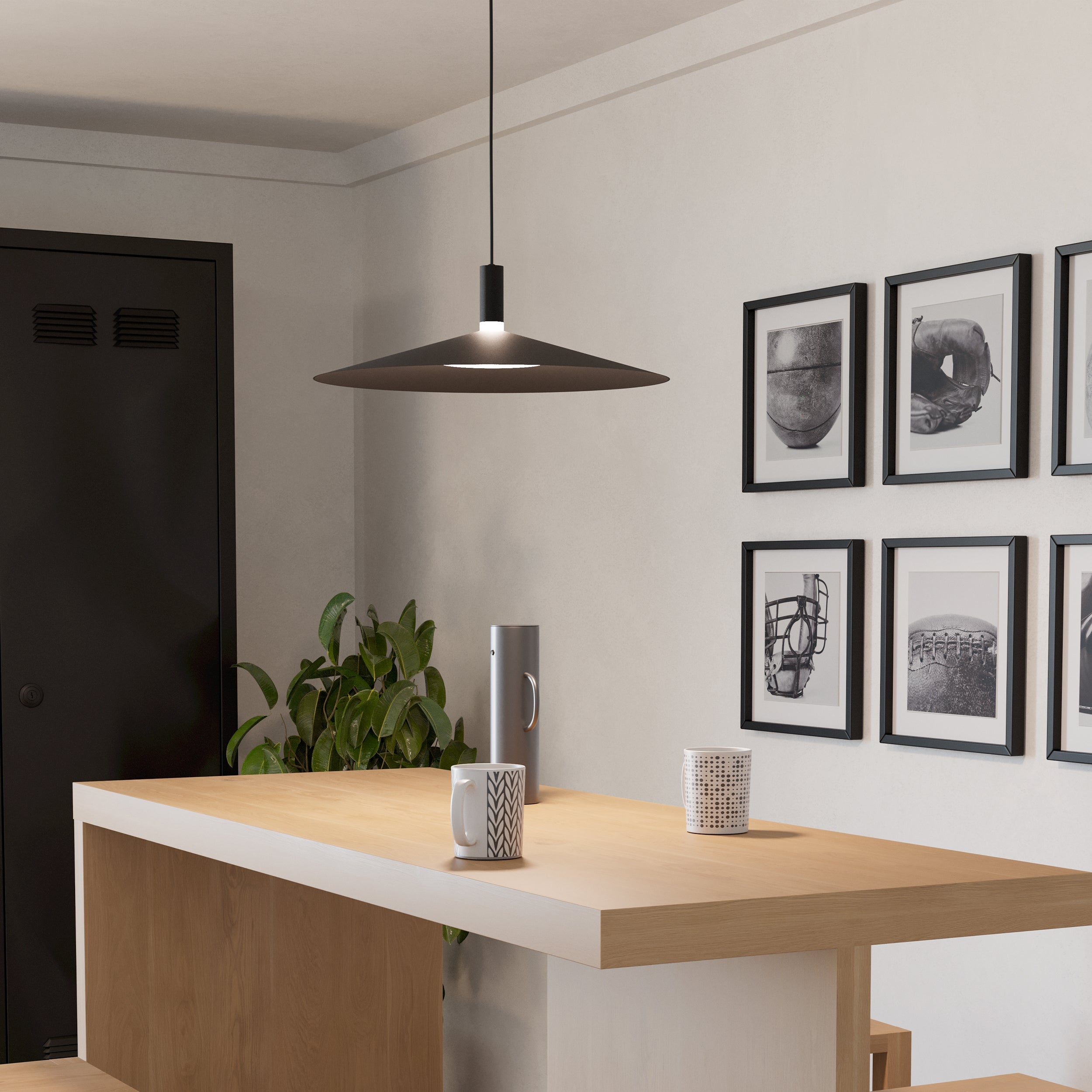 Eglo EU Siruela Steel Black Contemporary Organic Paper Table Lamp
