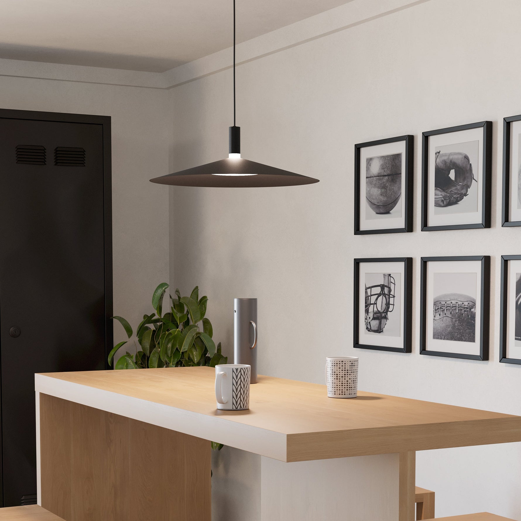 Eglo EU Siruela Steel Black Contemporary Organic Paper Table Lamp