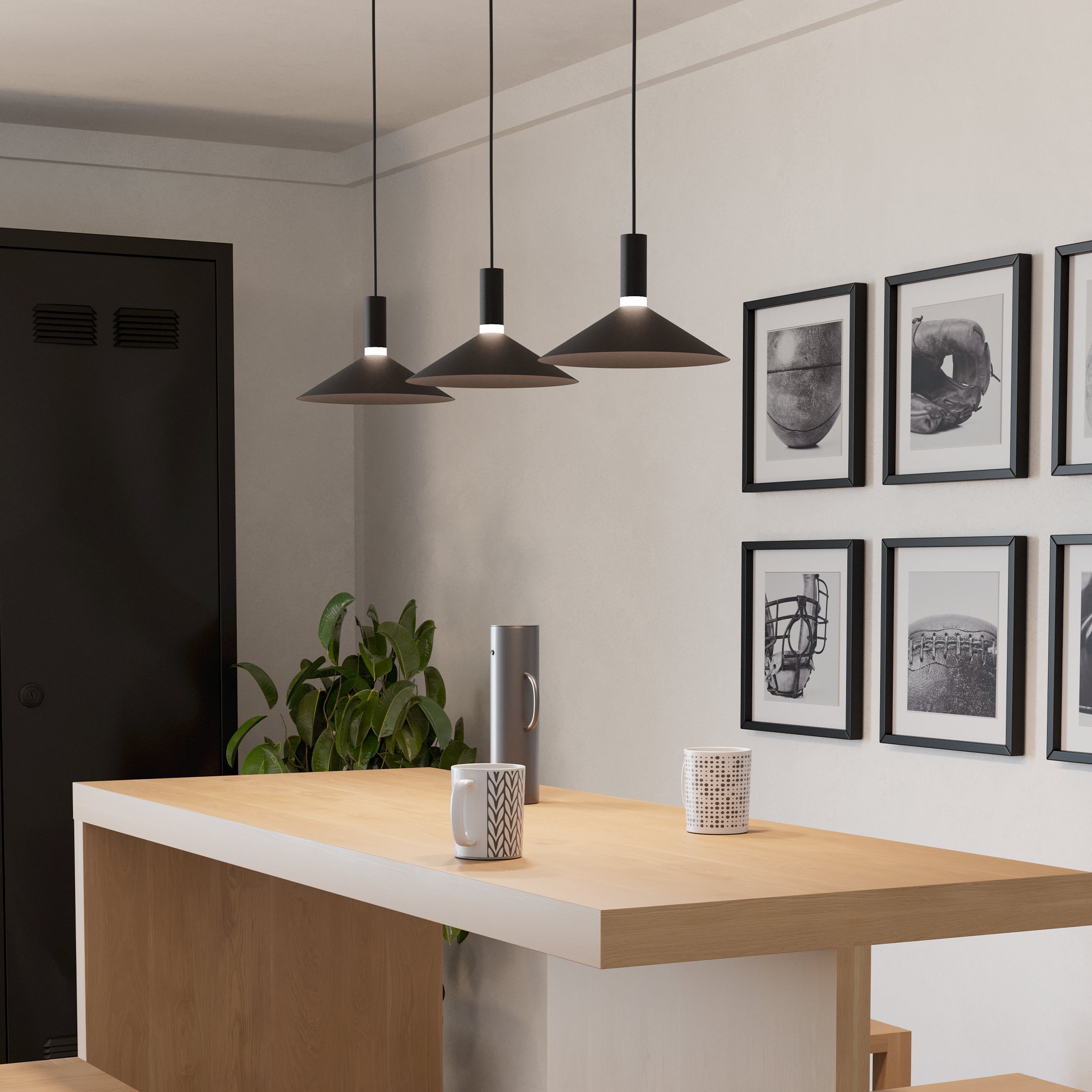 Eglo EU Caminia Sandy Steel Monochrome 3 Light Pendant