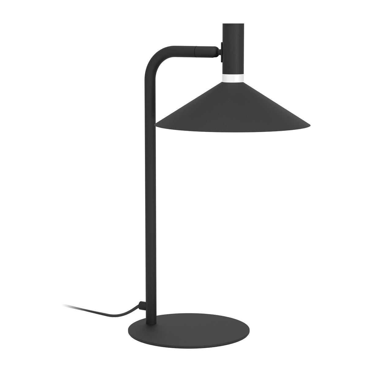 Eglo EU Conomavilla-Z Black Steel Conical Shades Modern Smart Control Table Lamp