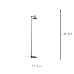 Eglo EU Conomavilla-Z Black Steel Conical Shades Modern Smart Control Floor Lamp