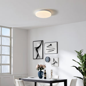 Eglo EU Frania-Z Smart Control Rounded Plastic & Steel With Crystal Effect LED Ceiling Light, 31cm