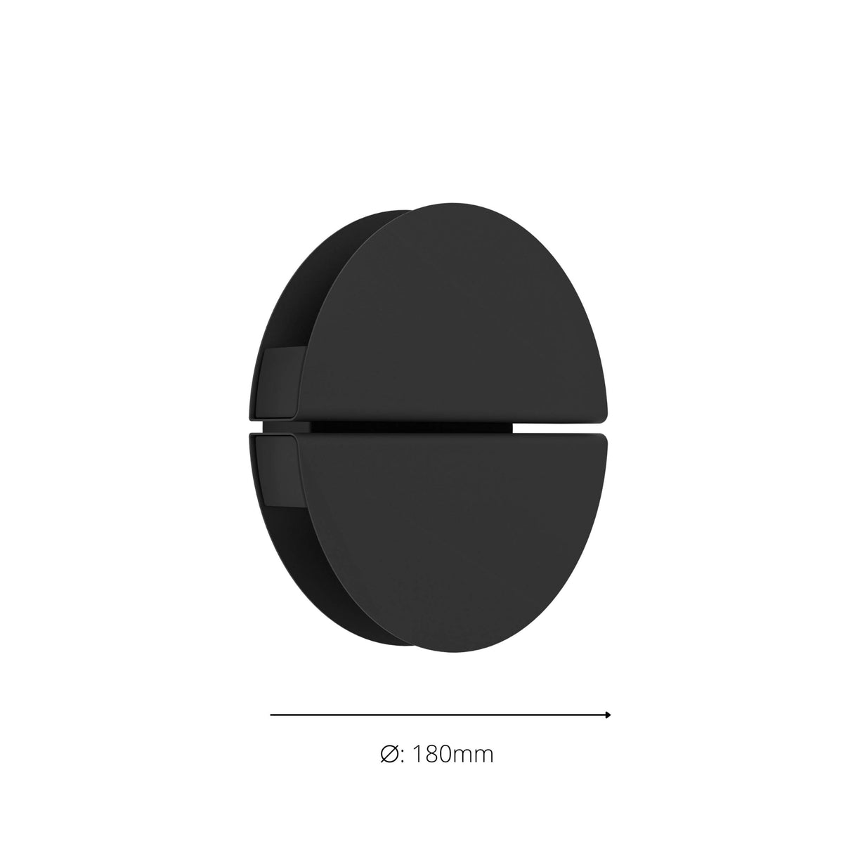 Eglo EU Vascella Black Round Stainless Steel LED Outdoor Wall Light