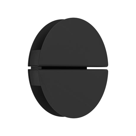 Eglo EU Vascella Black Round Stainless Steel LED Outdoor Wall Light