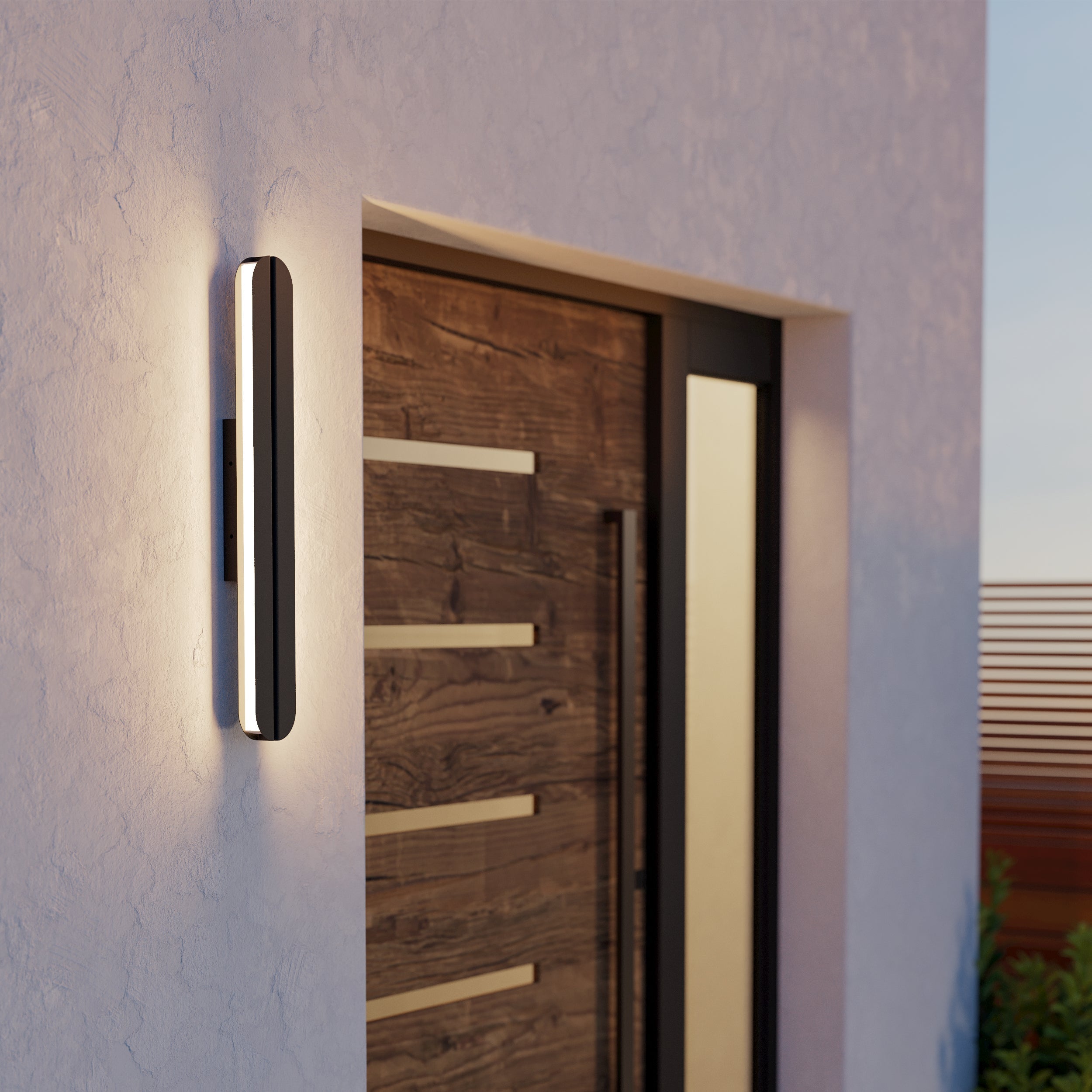 Eglo EU Vascella White Round Stainless Steel LED Outdoor Wall Light