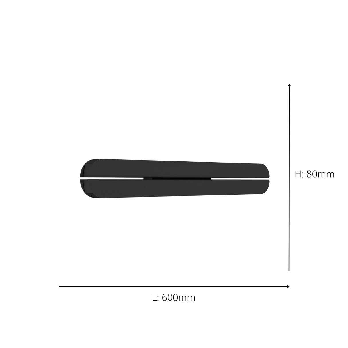 Eglo EU Vascella Black Stainless Steel LED Outdoor Wall Light