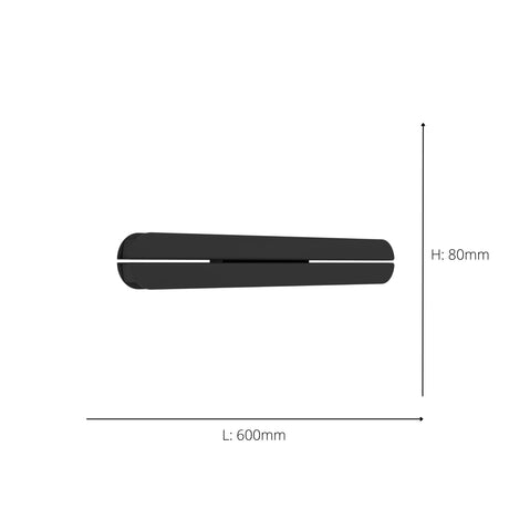 Eglo EU Vascella Black Stainless Steel LED Outdoor Wall Light