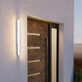 Eglo EU Vascella White Stainless Steel LED Outdoor Wall Light