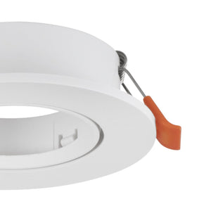 Eglo EU Barranco GU10 White Round Set of 3 Recessed Light, 9cm