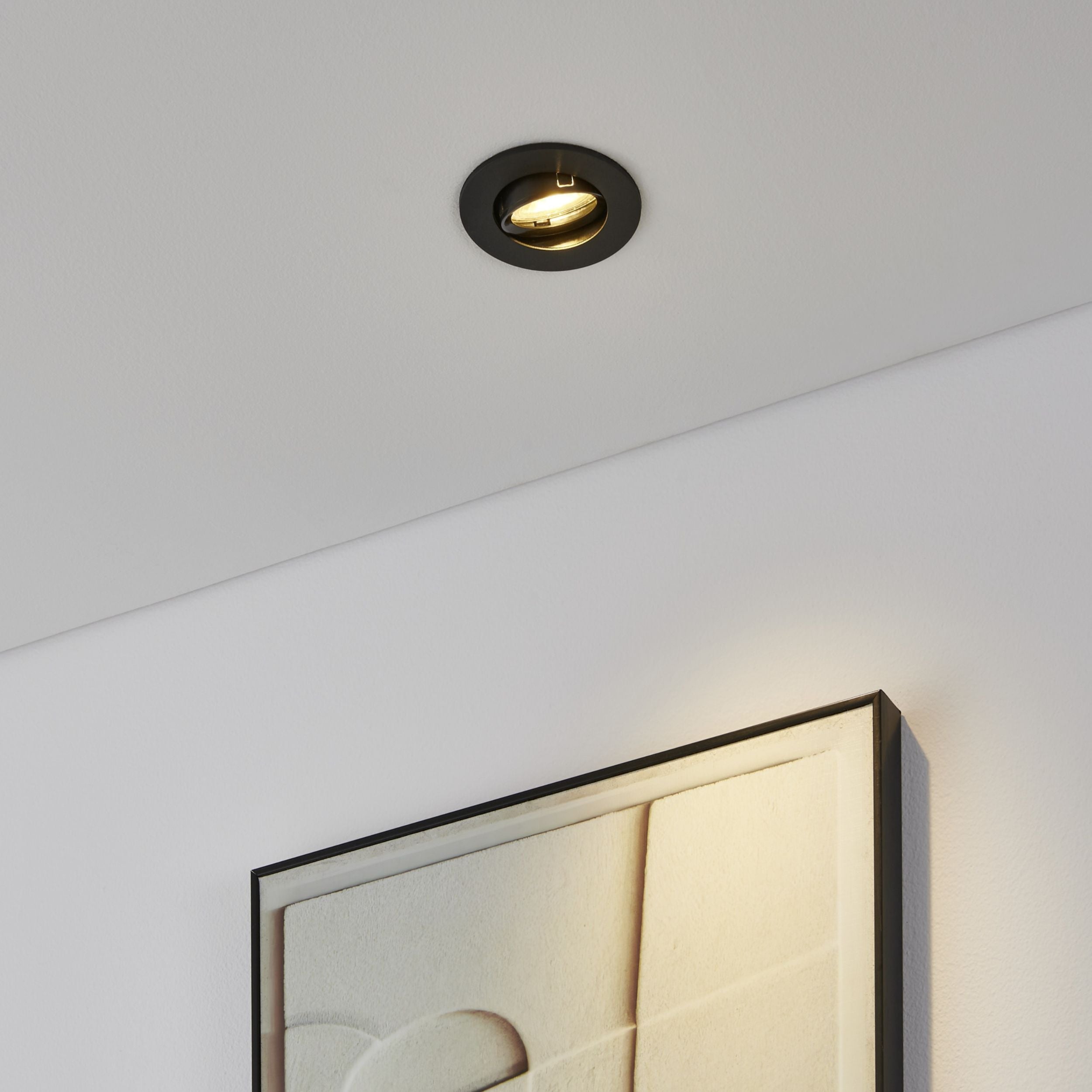 Eglo EU Barranco GU10 Satin Nickel Round Recessed Light, IP20, 9cm product image - Endon Lighting from First Light Direct with great prices and fast UK delivery